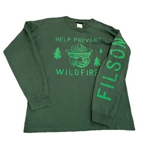 Filson Smokey Bear Help Prevent Wildfires Long Sleeve T-shirt L  Limited Release